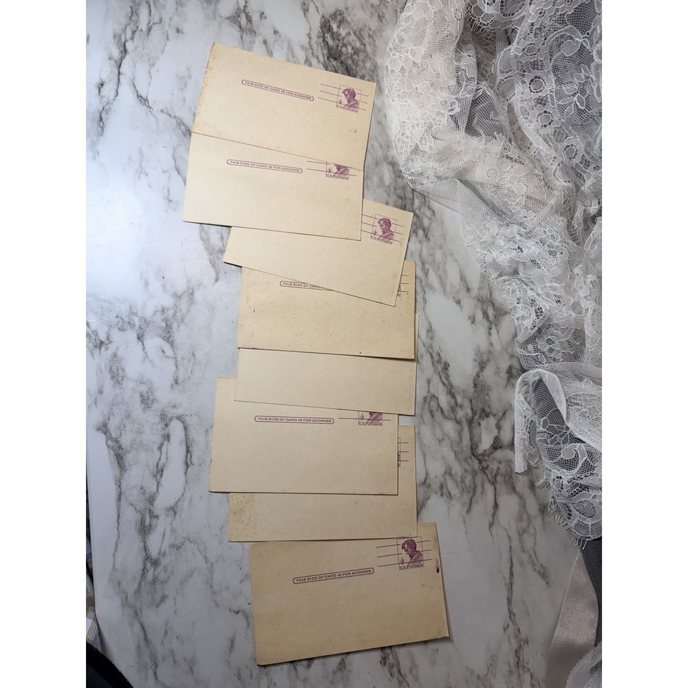 8 Vintage Abe Lincoln 4 Cent Postcards (3115)